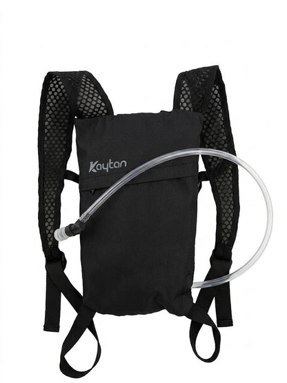 Rucsac de hidratare kaytan sports, capacitate 1 litru, buzunar cu fermoar și bretele reglabile, negru