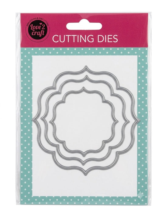 Matrite de taiere si embosare love 2 craft, set forme metalice stencil pentru scrapbooking si cardmaking, decupare hartie