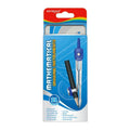 Trusa geometrie KEYROAD, cu 11 piese, cutie metal, albastru