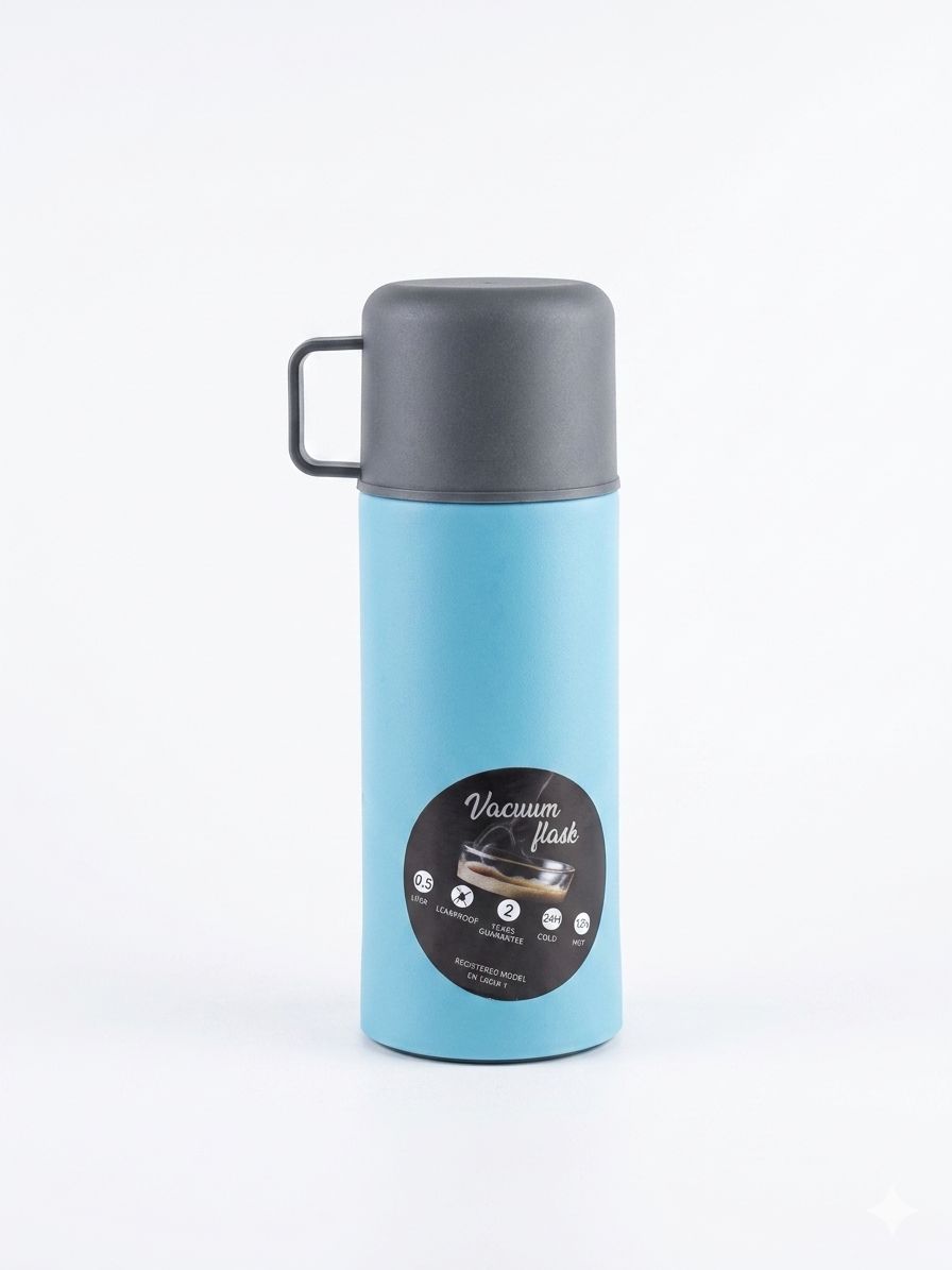 Termos vacuum flask din oțel inoxidabil, capacitate 0,5 litri