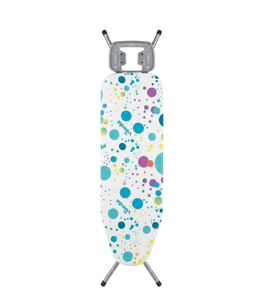 Masa de calcat Vileda star, design ergonomic cu husa bumbac, suport fier de calcat, multicolor