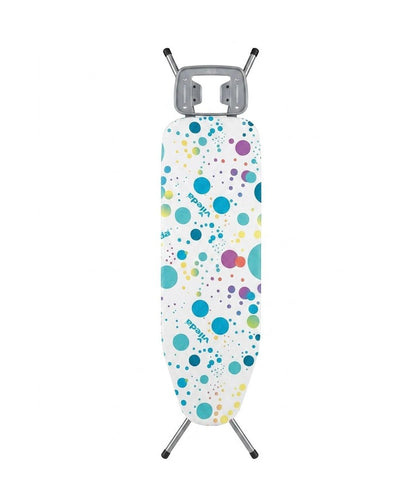 Masa de calcat Vileda star, design ergonomic cu husa bumbac, suport fier de calcat, multicolor