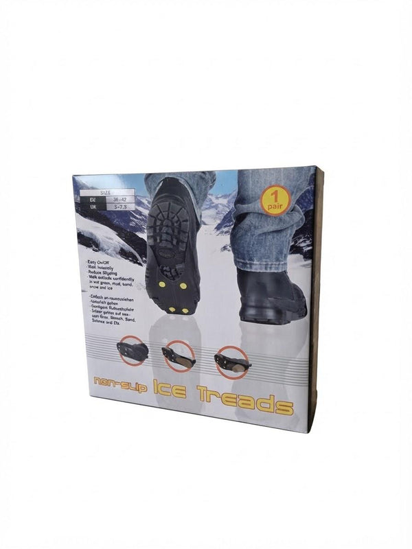Crampoane anti-alunecare din silicon, AI & E, negru/galben, 36-42 EU