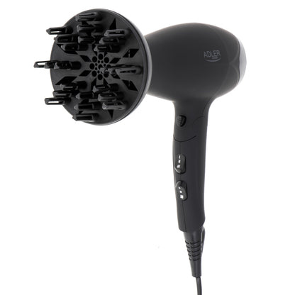 Uscator de par cu difuzor, 2100 W, maner pliabil, Adler