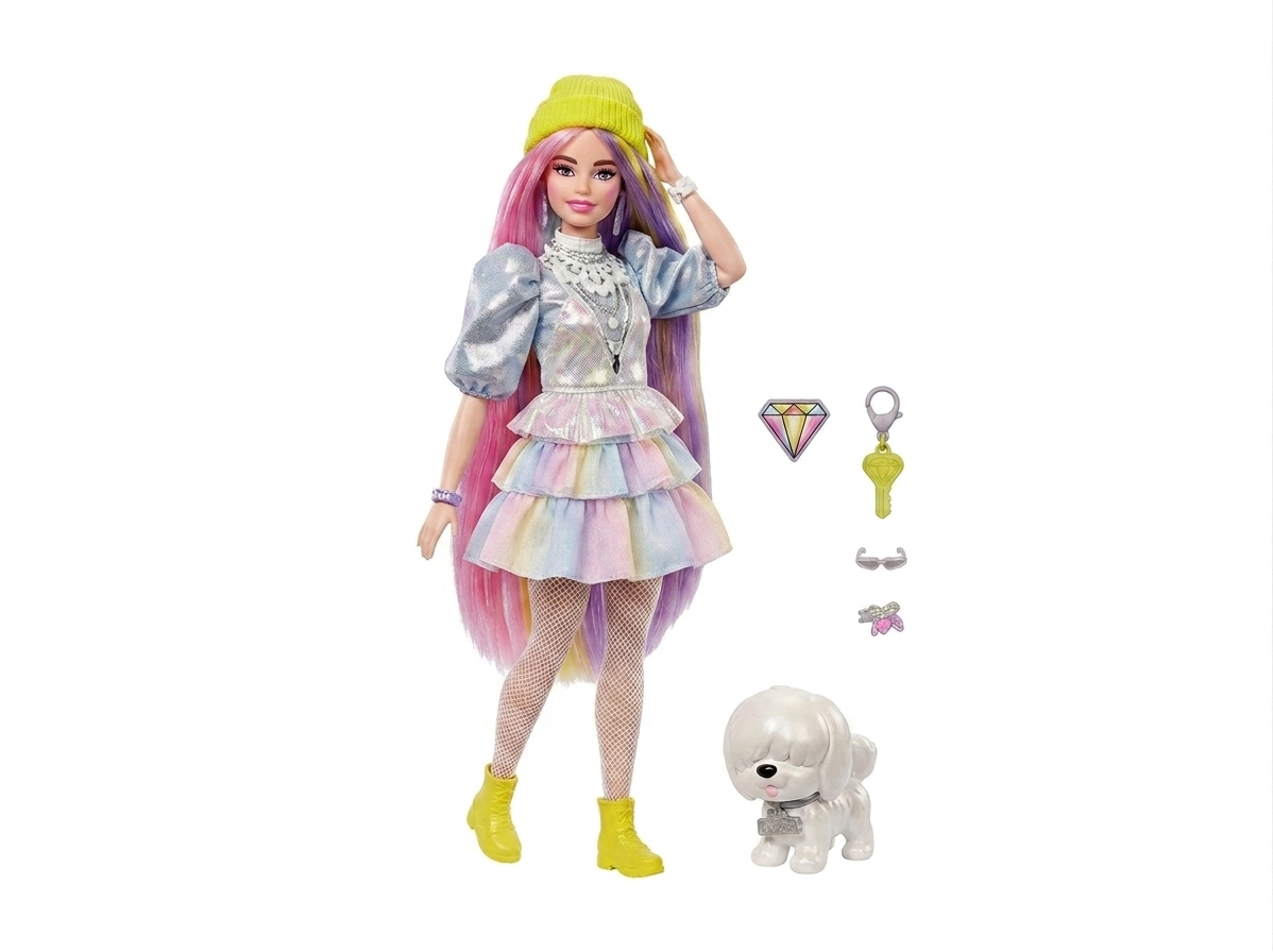 Papusa Barbie extra cu accesorii Bass Matte