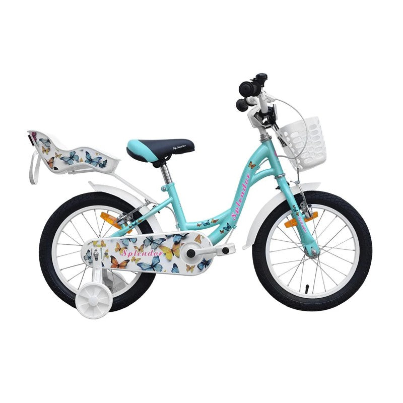 Bicicleta 20“ pentru copii cu varsta intre 6 - 9 ani, inaltime 120 - 135 cm, Splendor BIC20 (albastru, verde, mov, roz, turcoaz, gri)