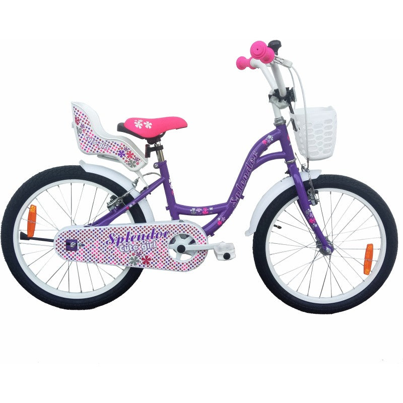 Bicicleta 18“, pentru copii cu varsta intre 5 - 8 ani, inaltime 115 - 130 cm, Splendor BIC18