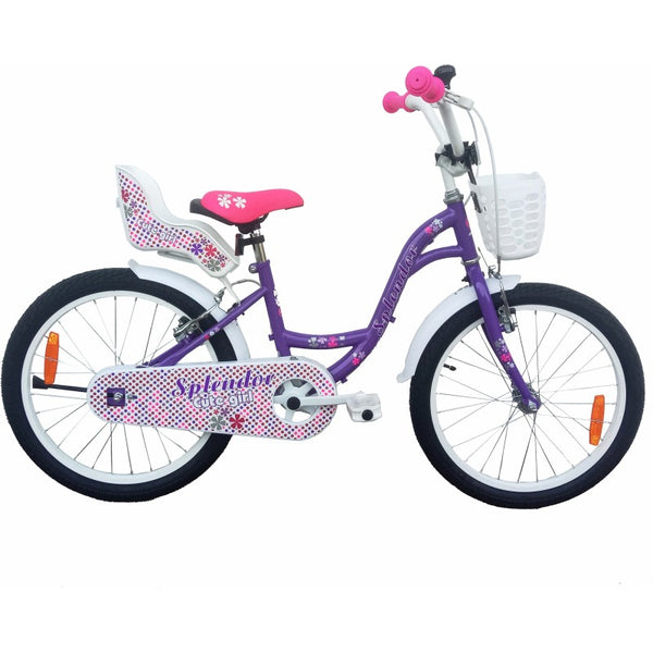 Bicicleta 18“, pentru copii cu varsta intre 5 - 8 ani, inaltime 115 - 130 cm, Splendor BIC18