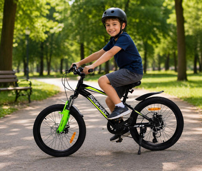 Bicicleta 20“ pentru copii cu varsta intre 6 - 9 ani, inaltime 120 - 135 cm, Splendor BAF20N negru