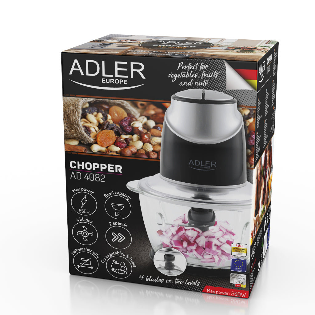 Tocator electric 4 cutite cu vas Yena 1.2 L Adler 4082