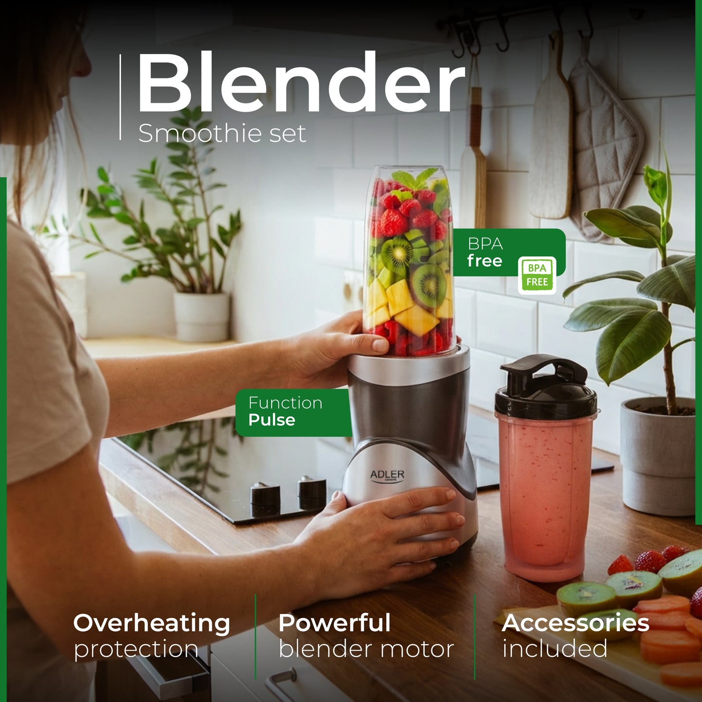 Blender pentru smoothie Adler 4084
