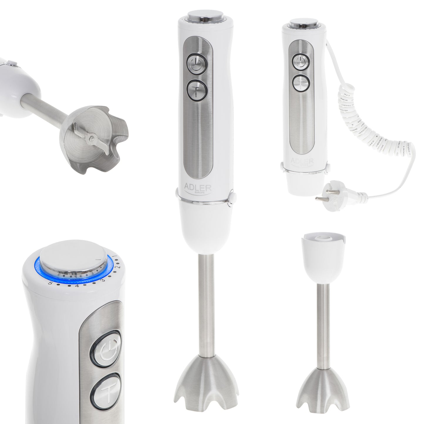 Blender stick de mana, din inox, Adler 4625
