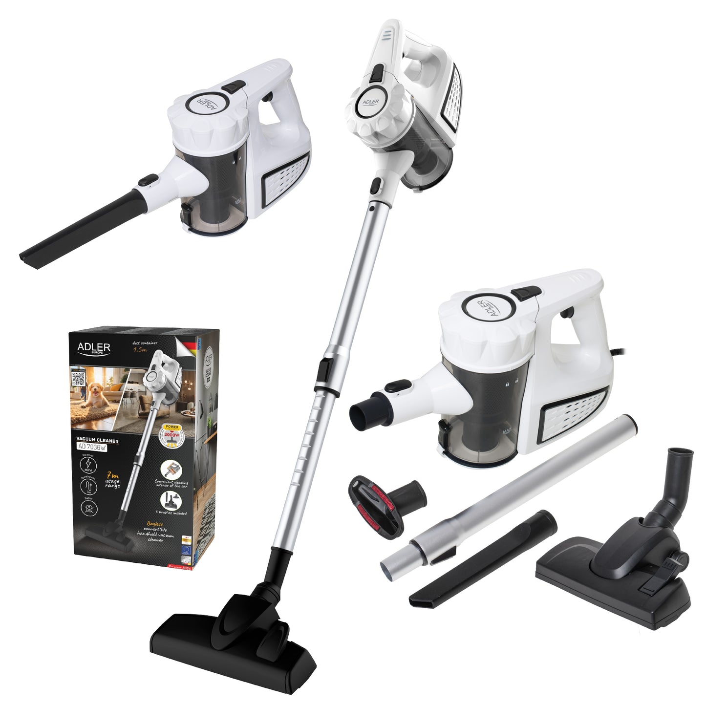 Aspirator de mana Adler 7036