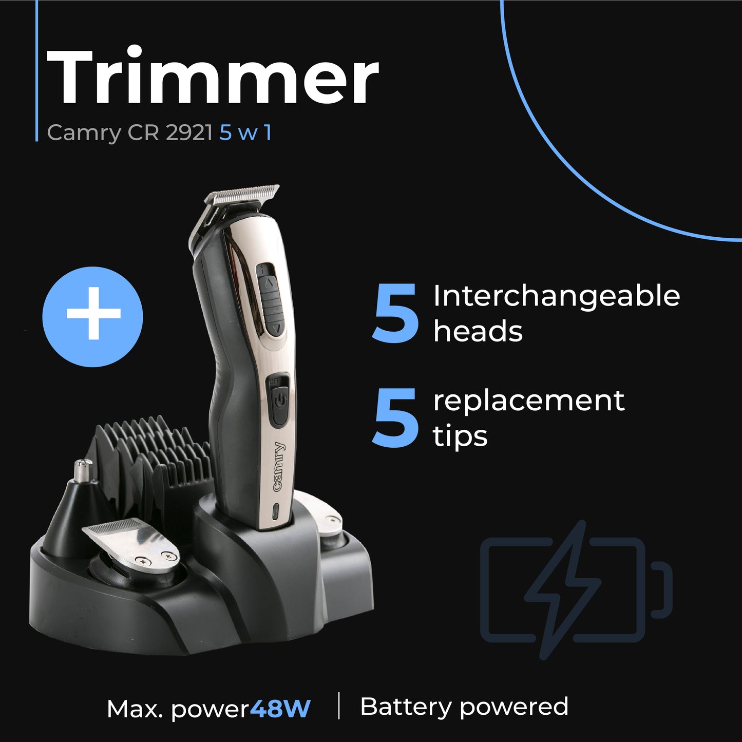 Trimmer tuns 5 in 1, Camry 2921