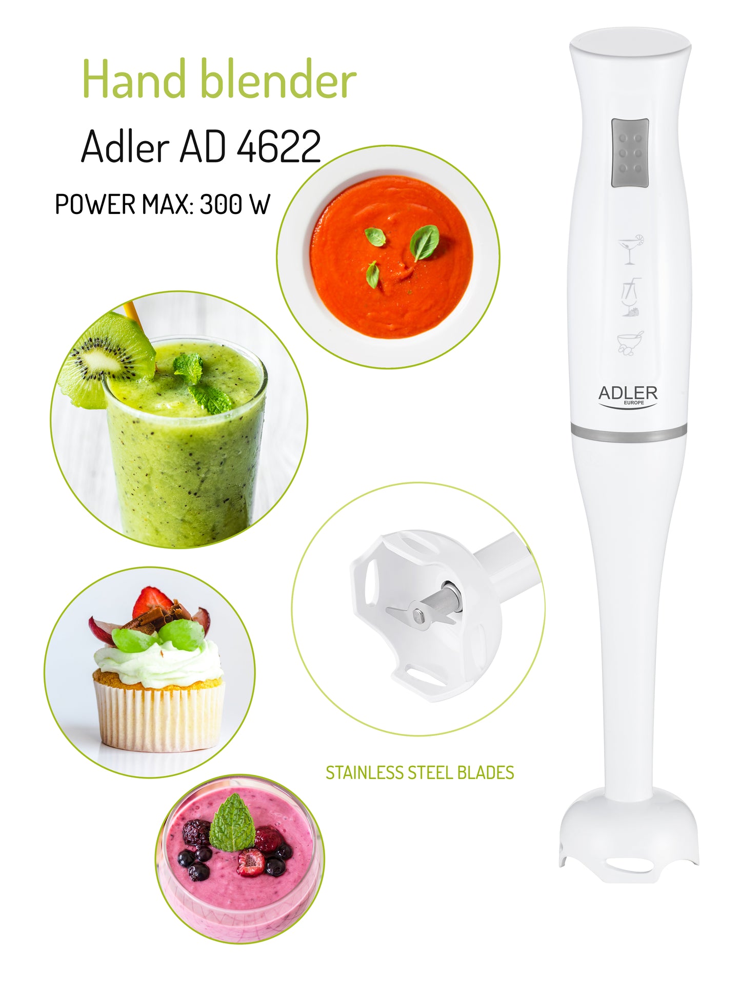 Blender vertical Adler, AD 4622, 200W
