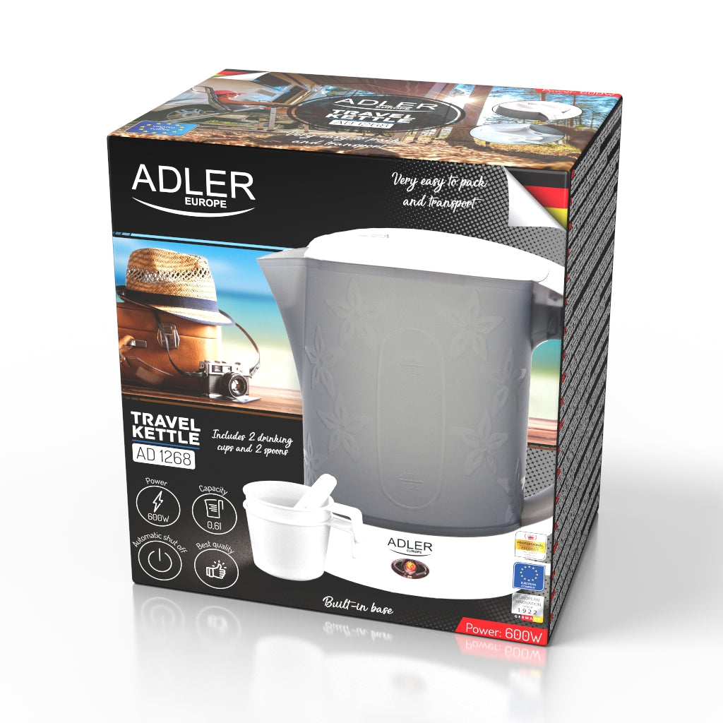 Fierbator electric pentru calatorie 0.6 l Adler