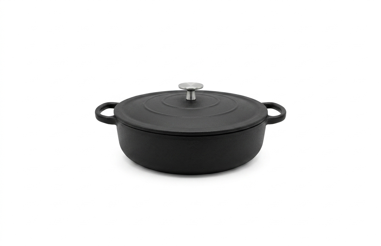 Cratita din fonta cu capac 4L, pentru toate tipurile de plite, Royal Kempen