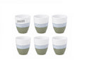 Set 6 cești cafea din ceramica 200 ml, Palermo, design minimalist
