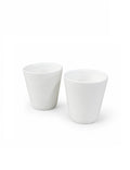 Set 2 cesti cafea din porțelan alb, 200 ml, design minimalist, Riverdale Mokken