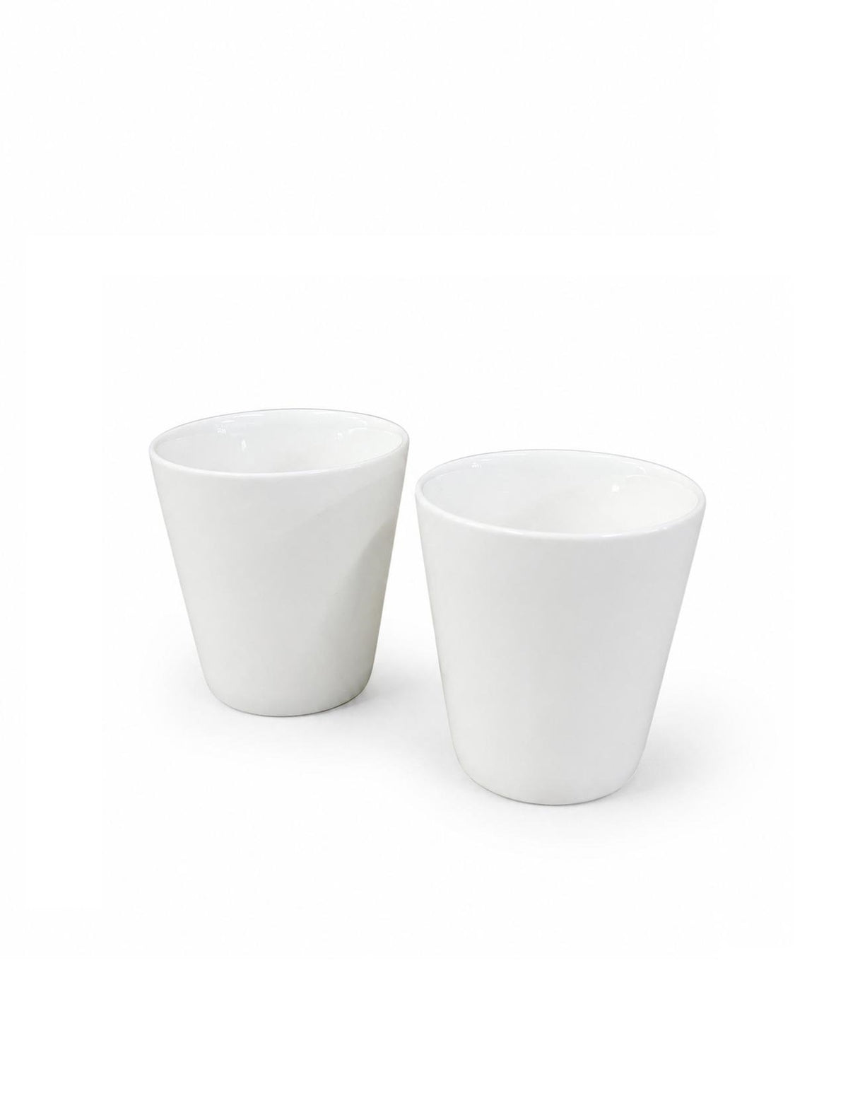 Set 2 cesti cafea din porțelan alb, 200 ml, design minimalist, Riverdale Mokken