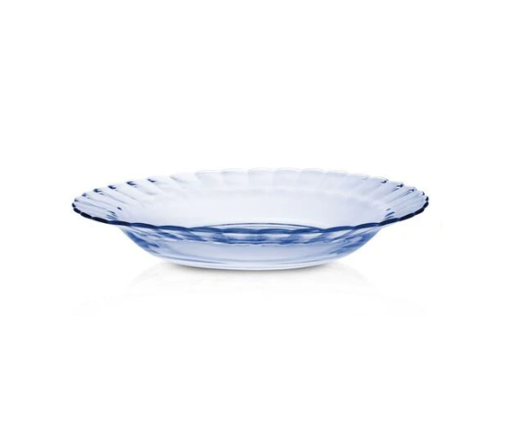 Set 6 farfurii adanci 23 cm, sticla, Picardie Marine Duralex