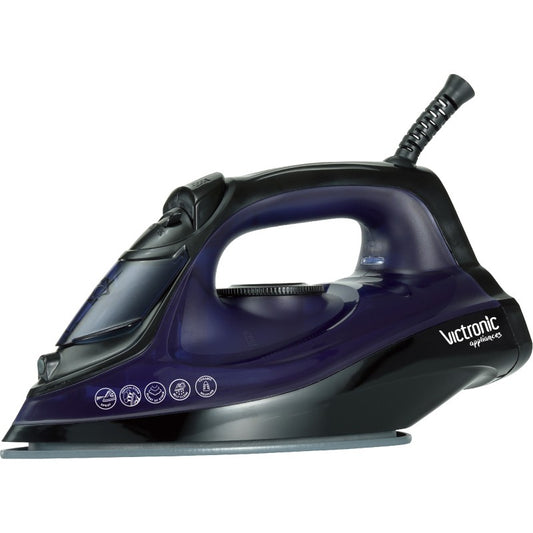 Fier de calcat, cu abur si spray, talpa ceramica, 2200 W, Victronic VC5986