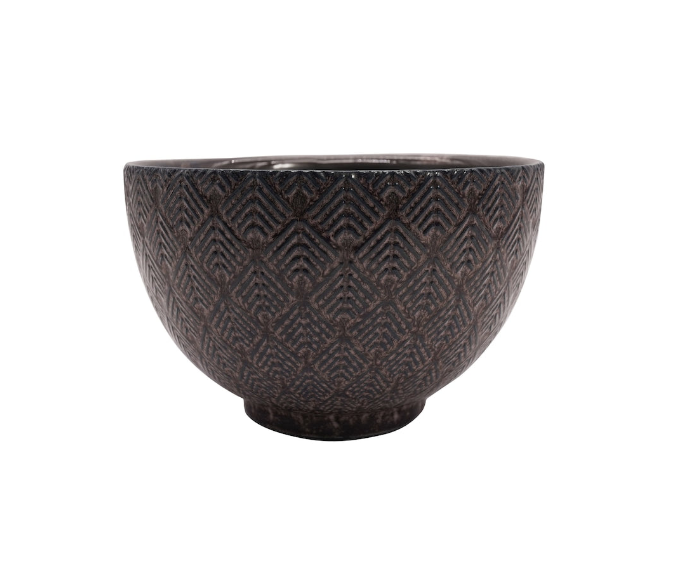 Bol decorativ din ceramica, 18 x 12 cm, maro, Countryfield