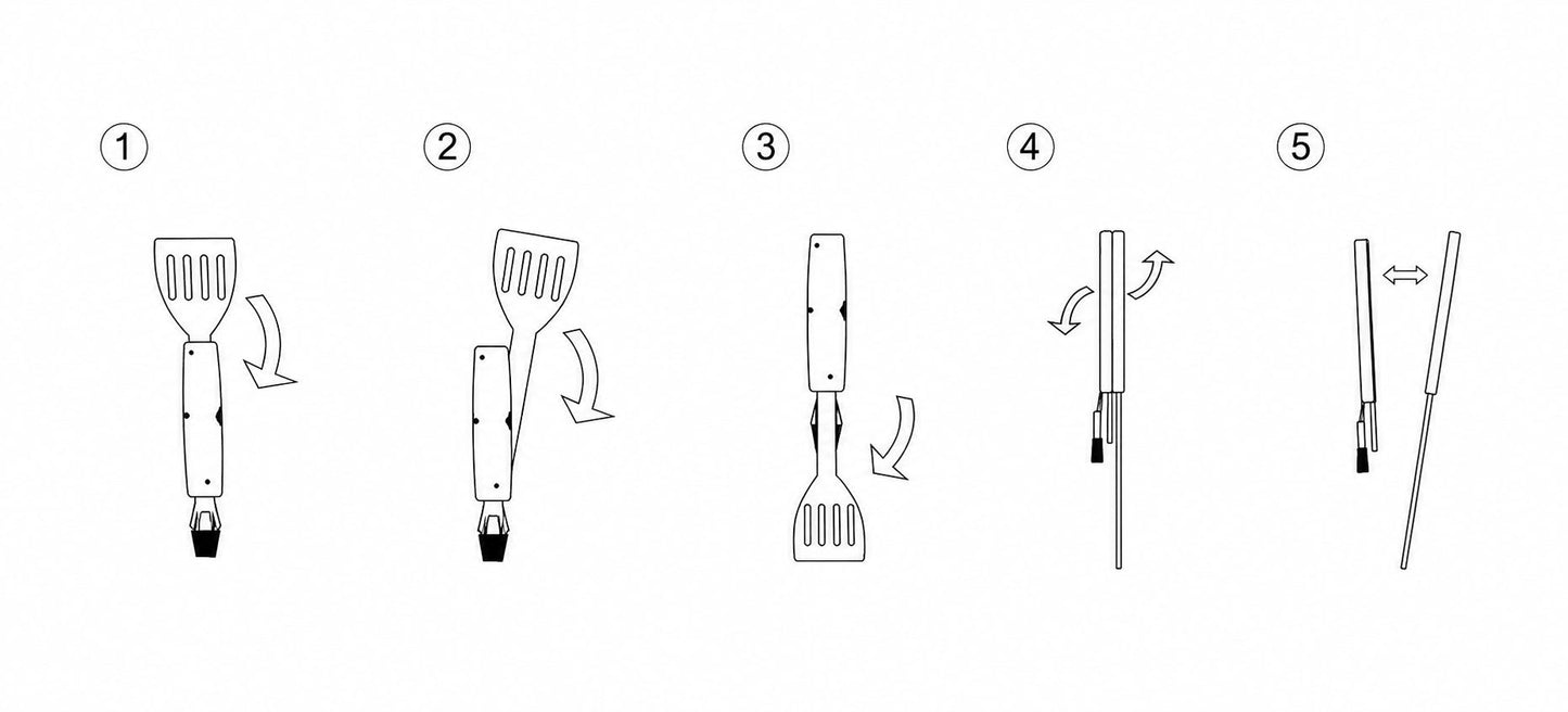 Set ustensile gratar 2 în 1, spatulă si pensulă, silicon si oțel inoxidabil, METMAXX BBQ