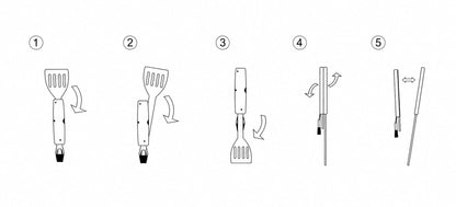 Set ustensile gratar 2 în 1, spatulă si pensulă, silicon si oțel inoxidabil, METMAXX BBQ