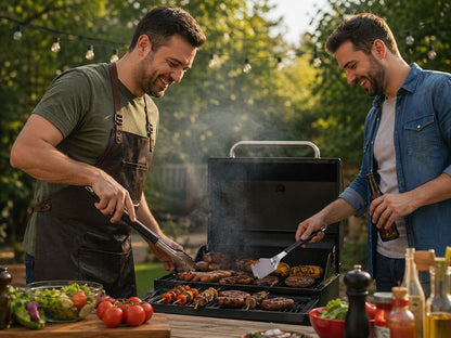 Set ustensile gratar inox 2 piese, clește si spatula multifunctionala BBQ, rezistente la temperaturi inalte, Vaggan