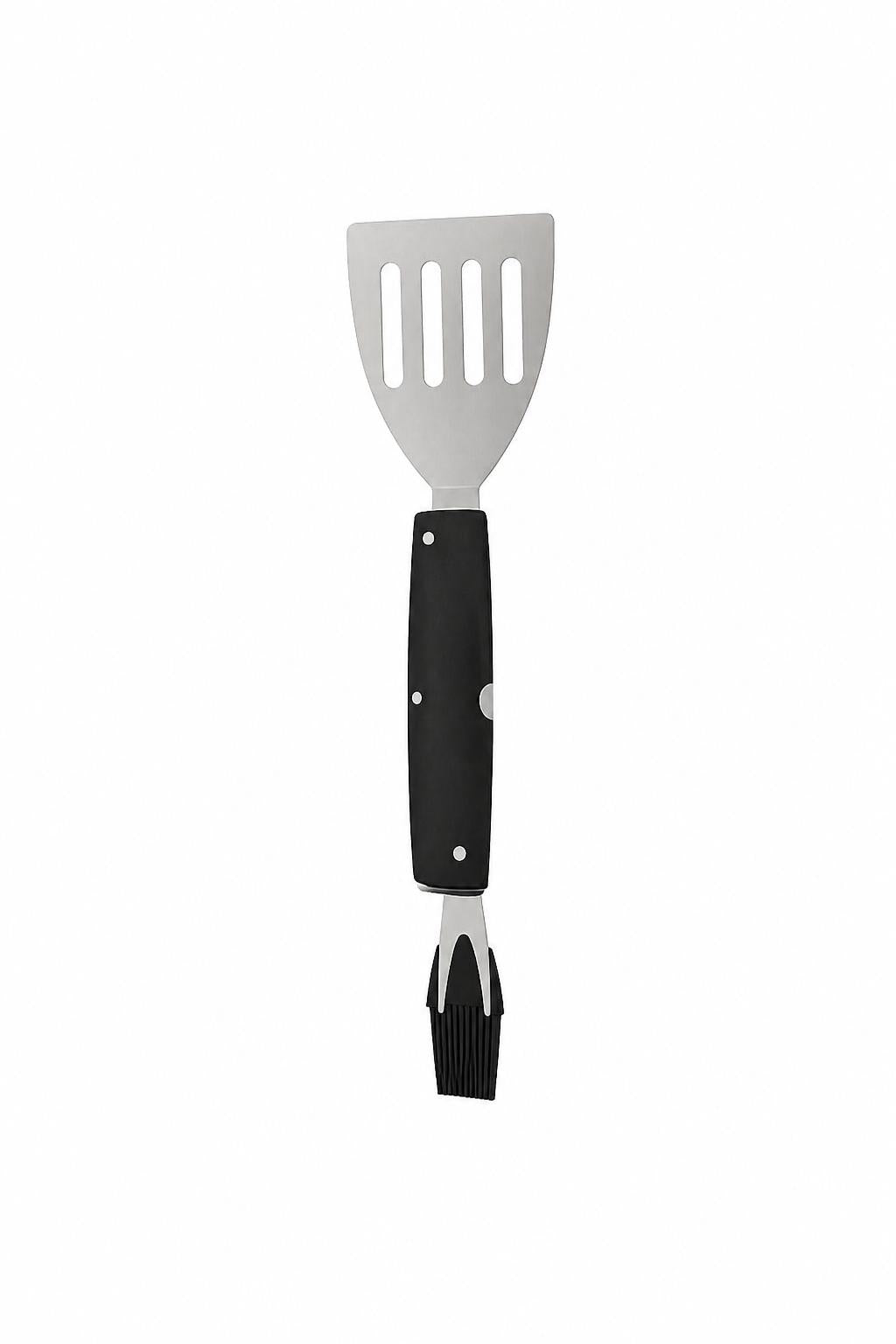 Set ustensile gratar 2 în 1, spatulă si pensulă, silicon si oțel inoxidabil, METMAXX BBQ