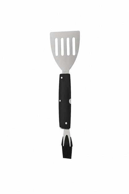 Set ustensile gratar 2 în 1, spatulă si pensulă, silicon si oțel inoxidabil, METMAXX BBQ