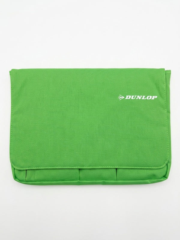 Husa organizator verde Dunlop pentru laptop, tableta si accesorii – geanta de protectie cu buzunare multifunctionale