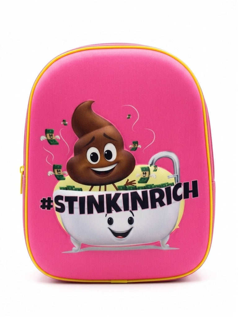 Ghiozdan scolar roz pentru fete The Emoji Movie – rucsac copii cu imprimeu amuzant, compartiment spatios si bretele reglabile