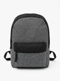 Rucsac scolar si urban gri melanj – ghiozdan casual pentru liceu, facultate si calatorii, compartiment Spatios si design minimalist unisex