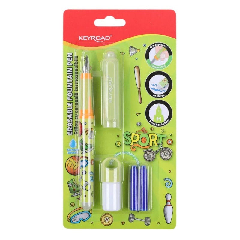 Stilou cerneala termosensibila KEYROAD+2 rez+disp. stergere, model baieti