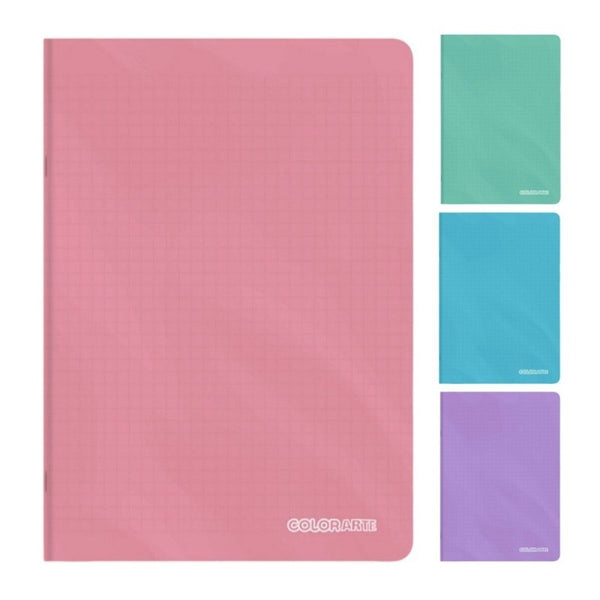 Caiet A5 48 file dictando 70g Colorarte coperta PP culori macarons 230mic