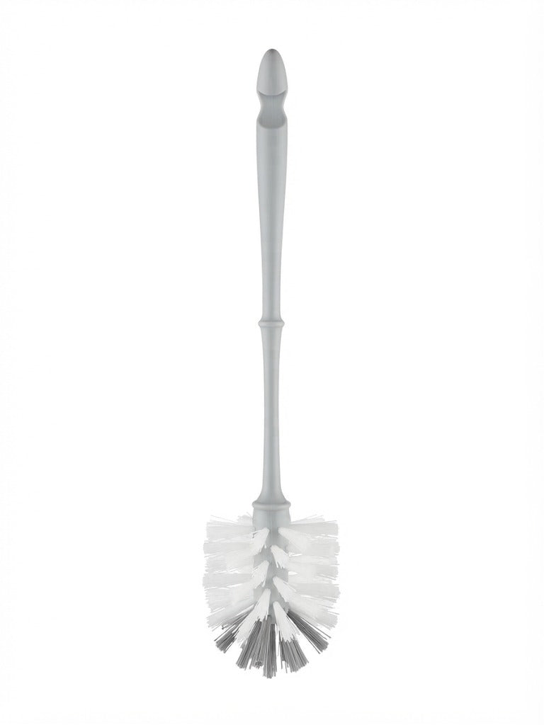 Perie pentru sticle si recipiente Home & Clean, peri rezistenti, maner lung, gri/alb