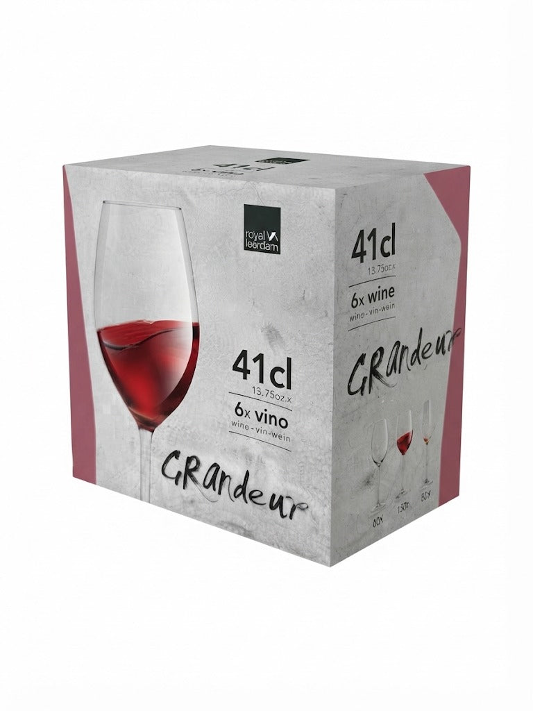 Set 6 pahare vin Royal Leerdam Grandeur 41 cl. sticla transparenta