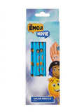 Set creioane de colorat pentru copii The Emoji Movie, 10 bucati/set, ambalaj cutie carton