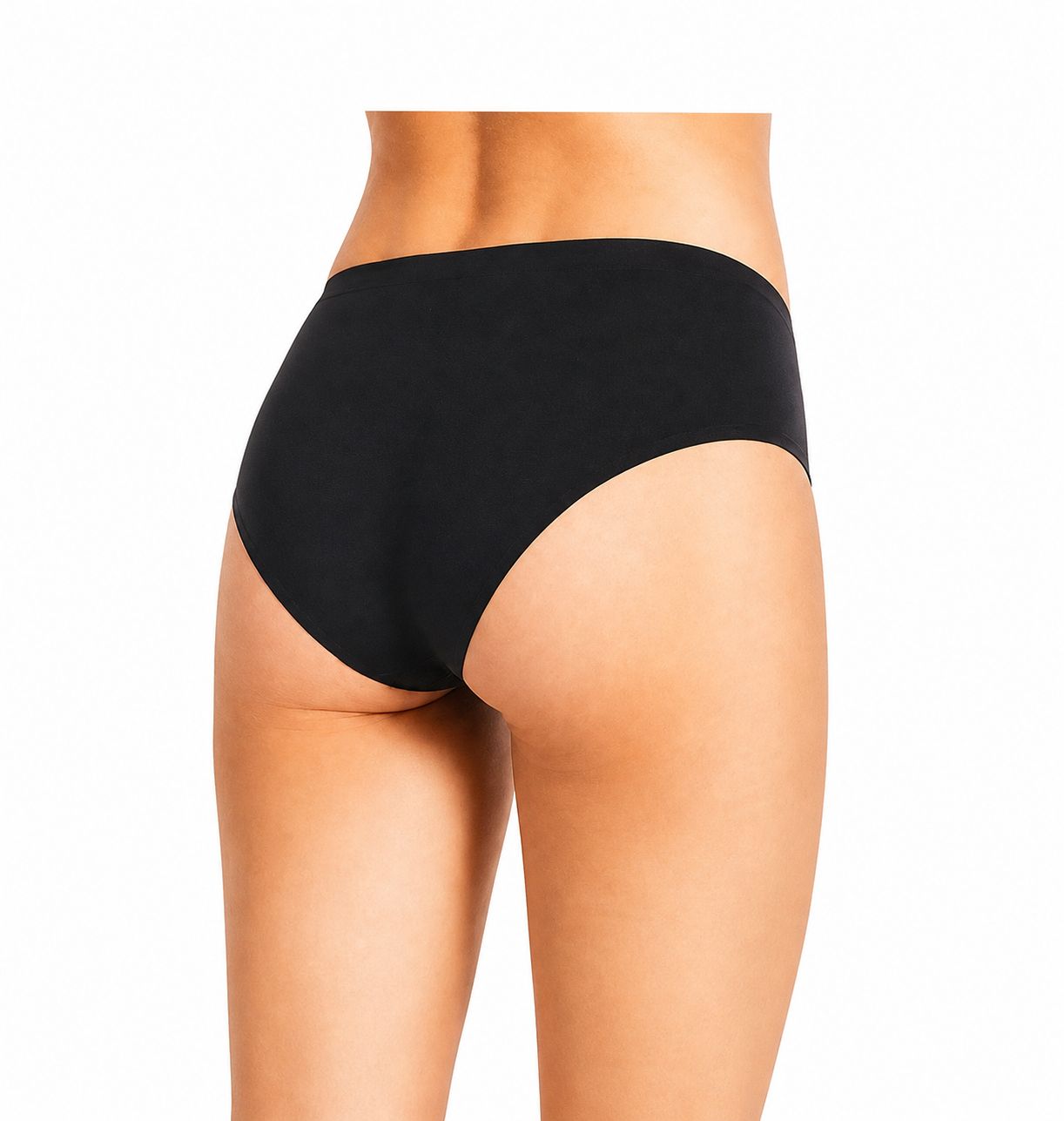 Set 2 chiloti Kruidvat Invisible Hipster, 2 culori, negru/negru cu imprimeu, marime S