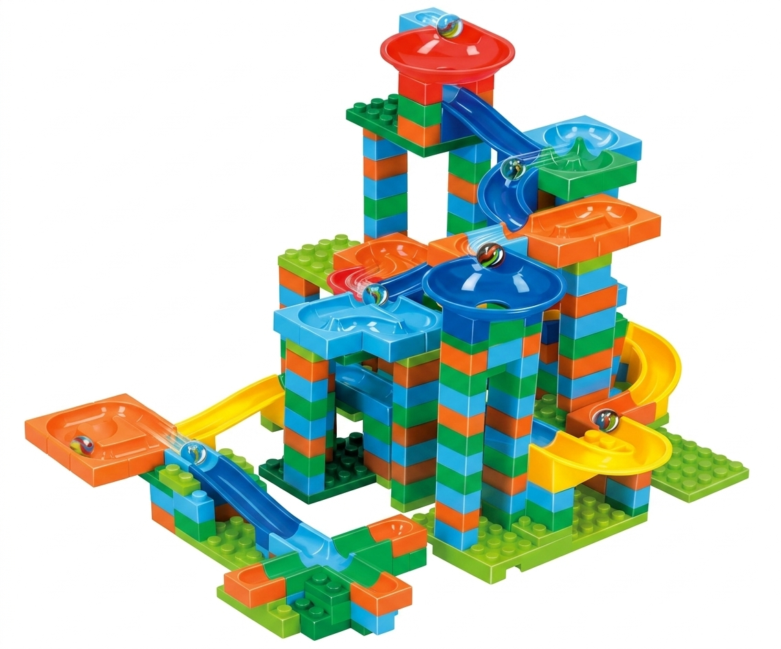 Set de constructii cu bile 388 piese, Eddy Toys