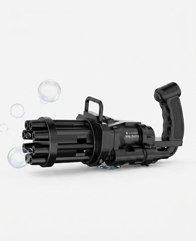 Aparat de facut baloane de sapun pentru copii, Silvergear bubble blaster, 8 orificii