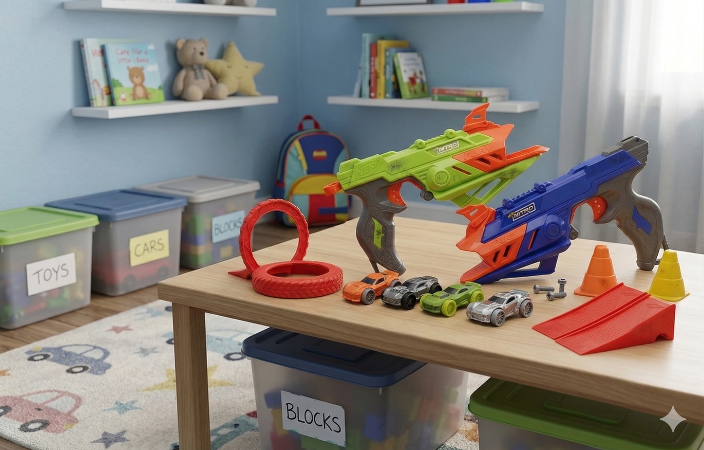 Lansator de masini Nerf Nitro