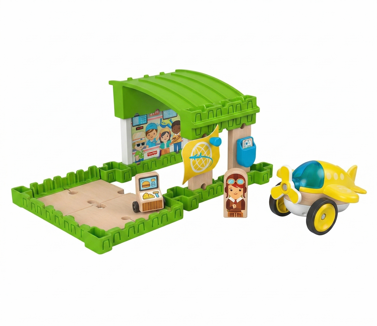 Set de construit 15 piese,  Wonder Makers, Plastic/Lemn
