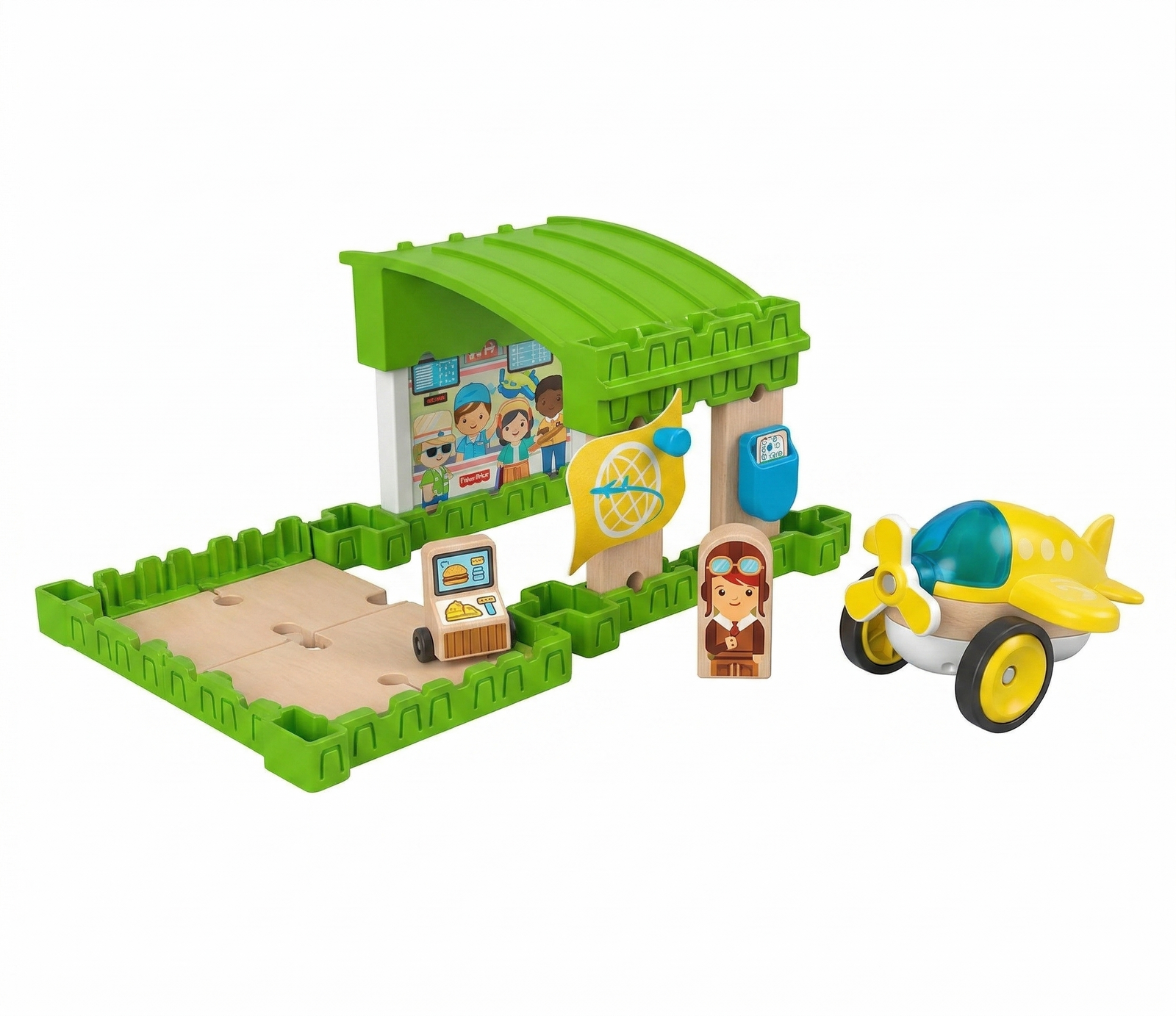 Set de construit 15 piese,  Wonder Makers, Plastic/Lemn