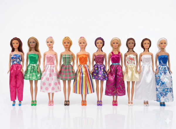 Set de 10 Papusi Fashion, Eddy Toys
