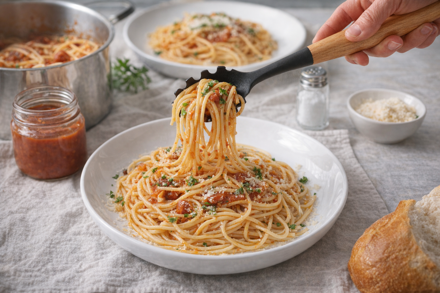 Lingura pentru spaghete din silicon, Hescom