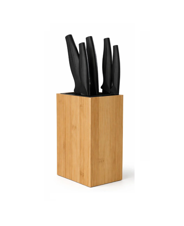 Set 5 cutite cu suport din bambus, Lowenthal