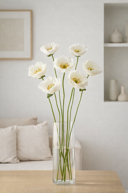Floare artificiala Mac Gasper, 78 cm